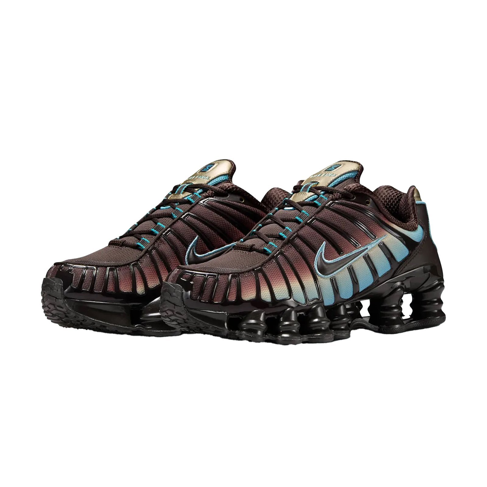 Nike Shox TL Velvet Brown Denim Turquoise